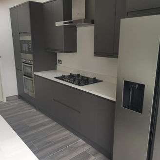 Completed kitchen project in Cardiff